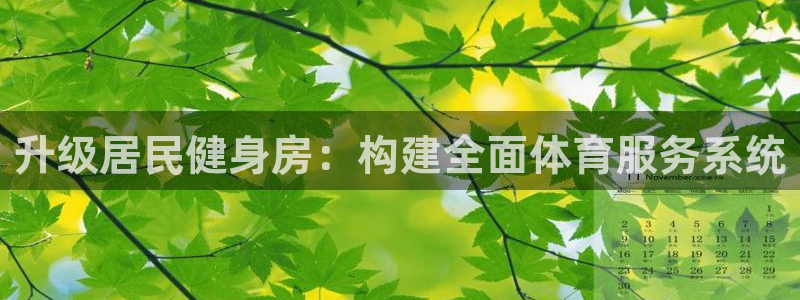 意昂集团官网：升级居民健身房：构建全面体育服务系统