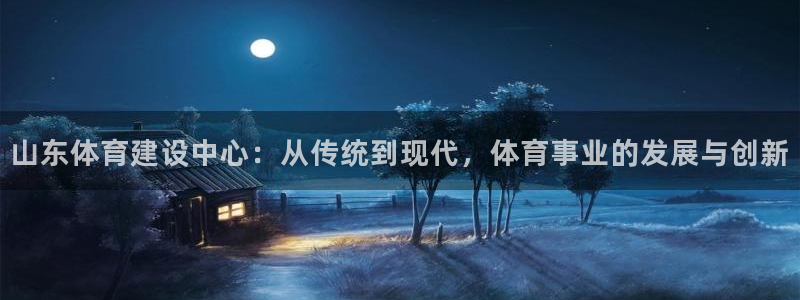 意昂体育4平台注册流程图：山东体育建设中心：从传统到