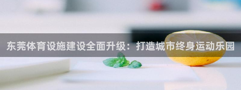 意昂4官方：东莞体育设施建设全面升级：打造城市终身运