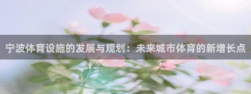 意昂体育4：宁波体育设施的发展与规划：未来城市体育的